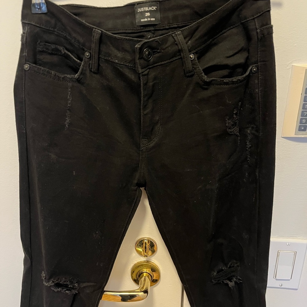 Just Black Women's Black Skinny Jeans - Picture 6 of 7
